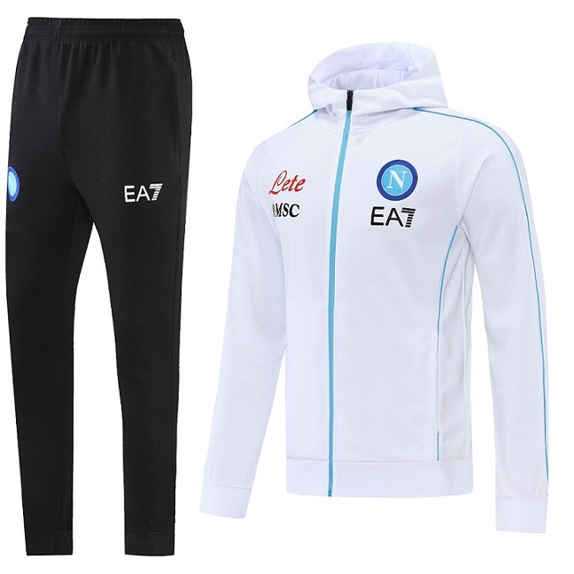 AAA Quality Napoli 21/22 Hoodie Tracksuit - White